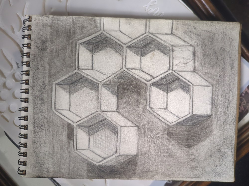 Ink & Charcoal Composition II